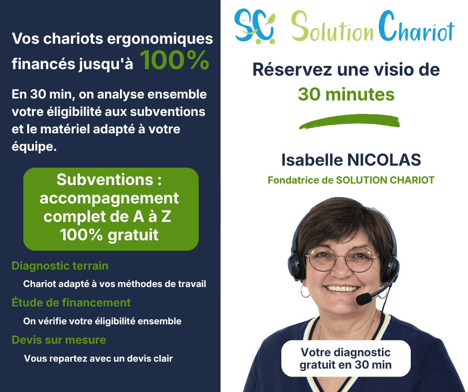 Rendez-vous visio pour financer un chariot de manutention jusqu’à 100 % avec accompagnement personnalisé.