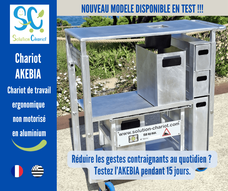 Chariot ergonomique AKEBIA disponible en test pendant 15 jours